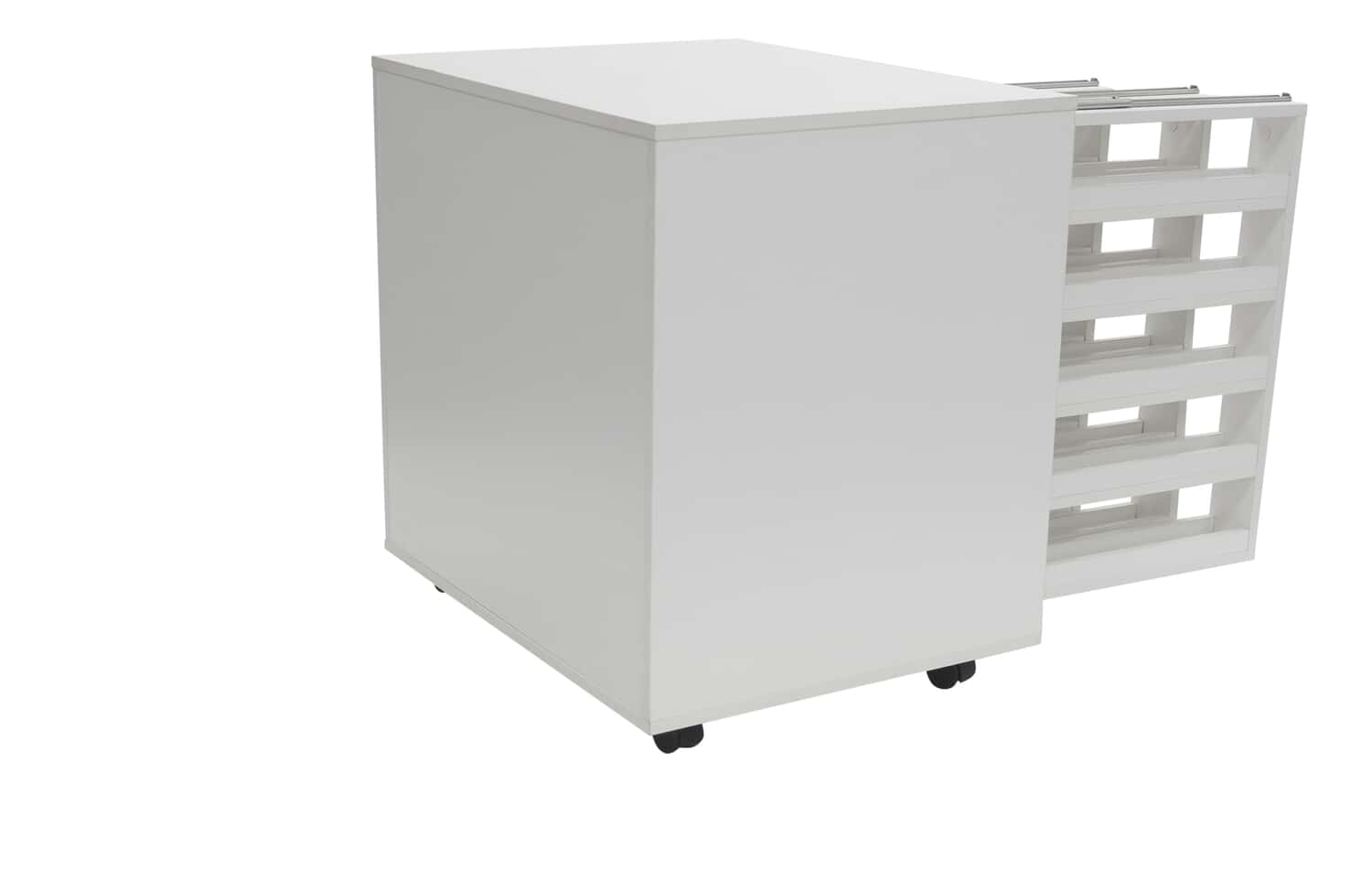 Arrow 2011 Mod Squad Modular Sewing, Cutting, Quilting, Crafting Cabinet,  Portable with Wheels and Airlift, White Finish